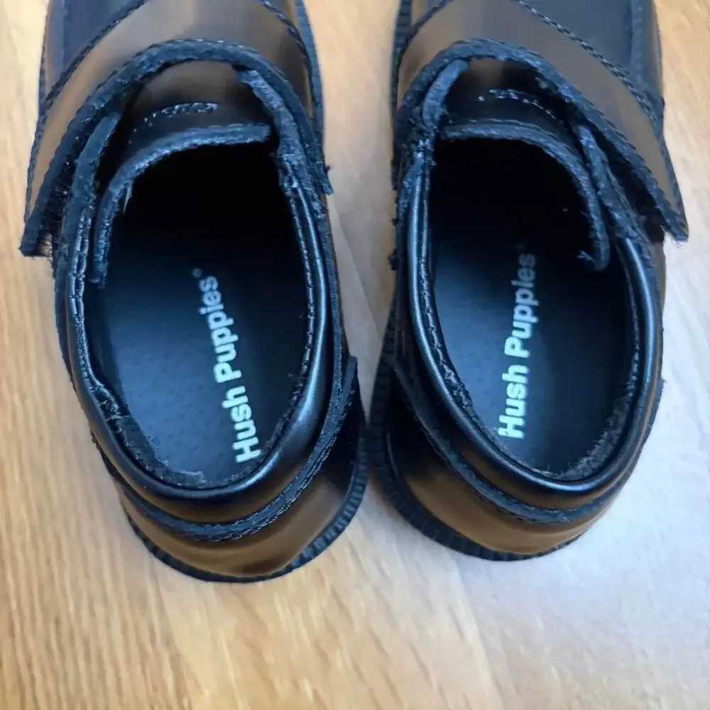 Hush-puppies kid's Black Oxfords